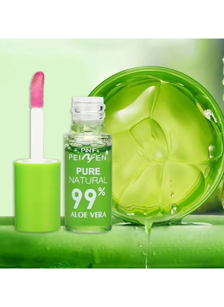 PNF - 4 PCS Nourishing Moisturizing Lip Gloss with Natural Aloe Vera Essence - Long Lasting Color Changing Waterproof Lip Care Lipstick Valentine's Day Gifts - Image 1