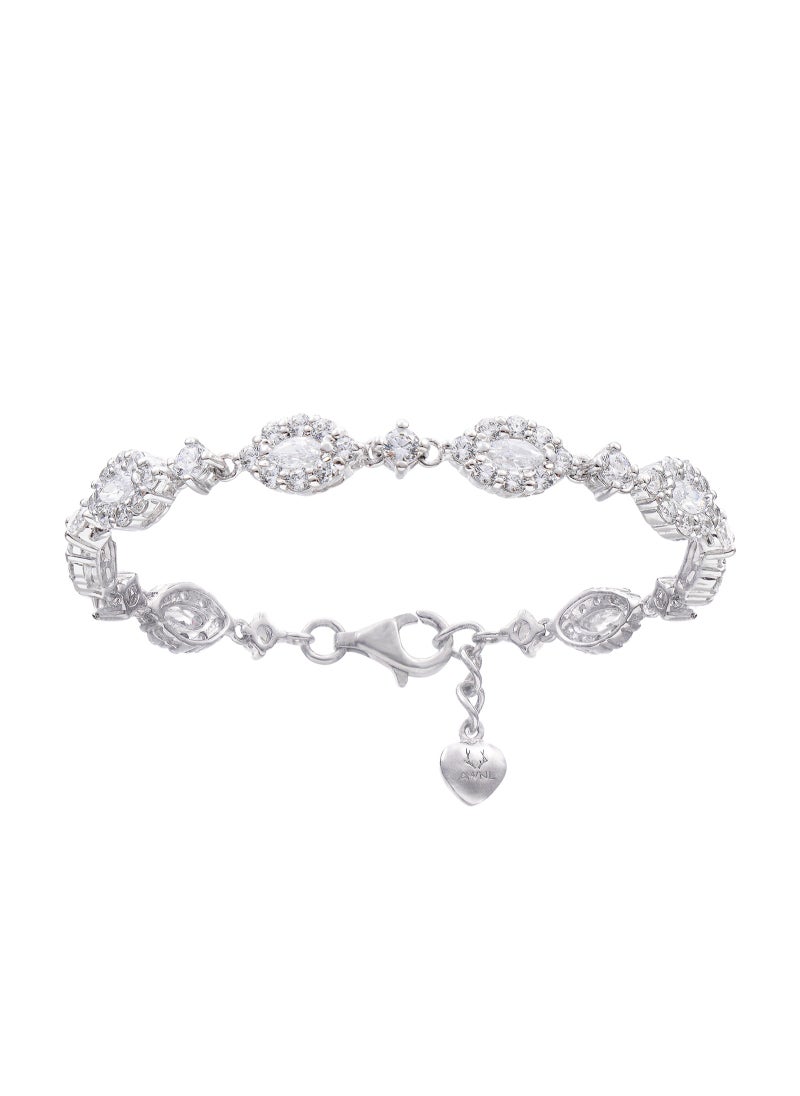 Harmony of Elegance Women's Bracelet with Zirconia Gift for Women Wife