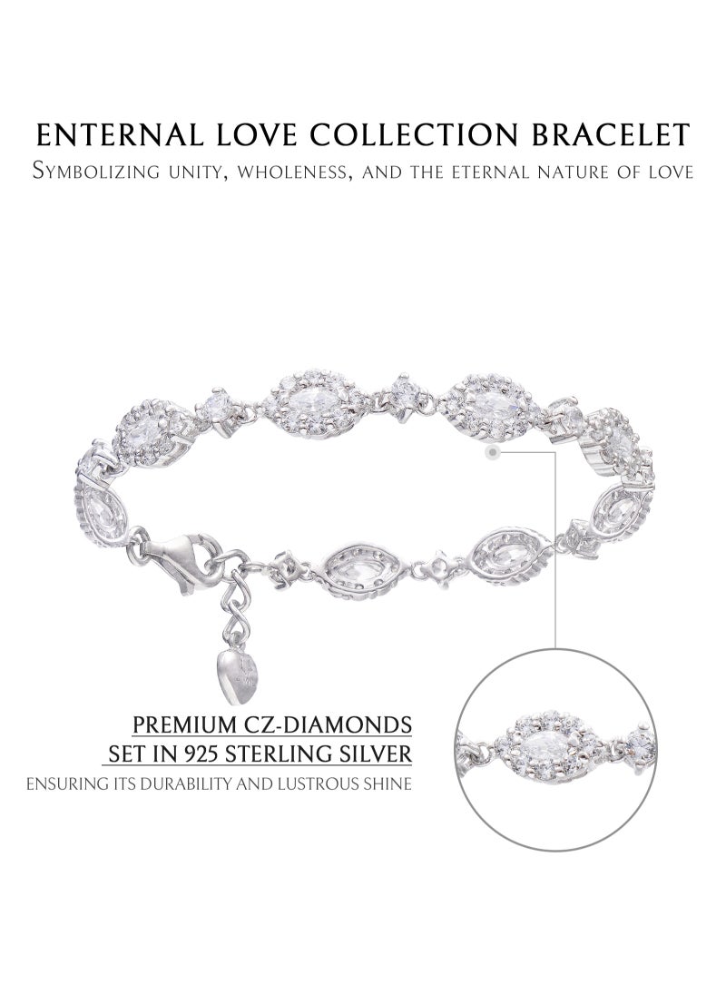 Harmony of Elegance Women's Bracelet with Zirconia Gift for Women Wife