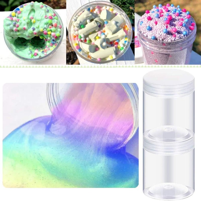 12 Pack Clear Plastic Jars with Lids,Plastic Containers with Lids for Cosmetics, Lotions, Body Butters, Slime & Beauty Products(9.5 oz) - Image 5