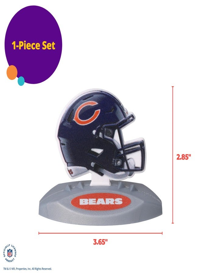 DecoPac NFL Chicago Bears Cake Decoration, Football Helmet Cake Topper, Officially Licensed Product Of The NFL, Ready To Use Birthday Cake Decoration - Image 5