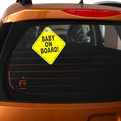 Vadda Baby On Board Sleeping Child/Baby Vehicle Decal, Window Hanging Safety Sign for Car 006 - Image 4