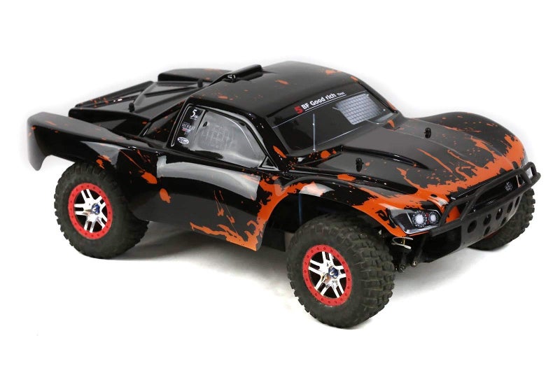 SummitLink Compatible Custom Body Muddy Orange Over Black Replacement for 1/10 Scale RC Car or Truck (Truck not Included) SS-BR-01 - Image 1