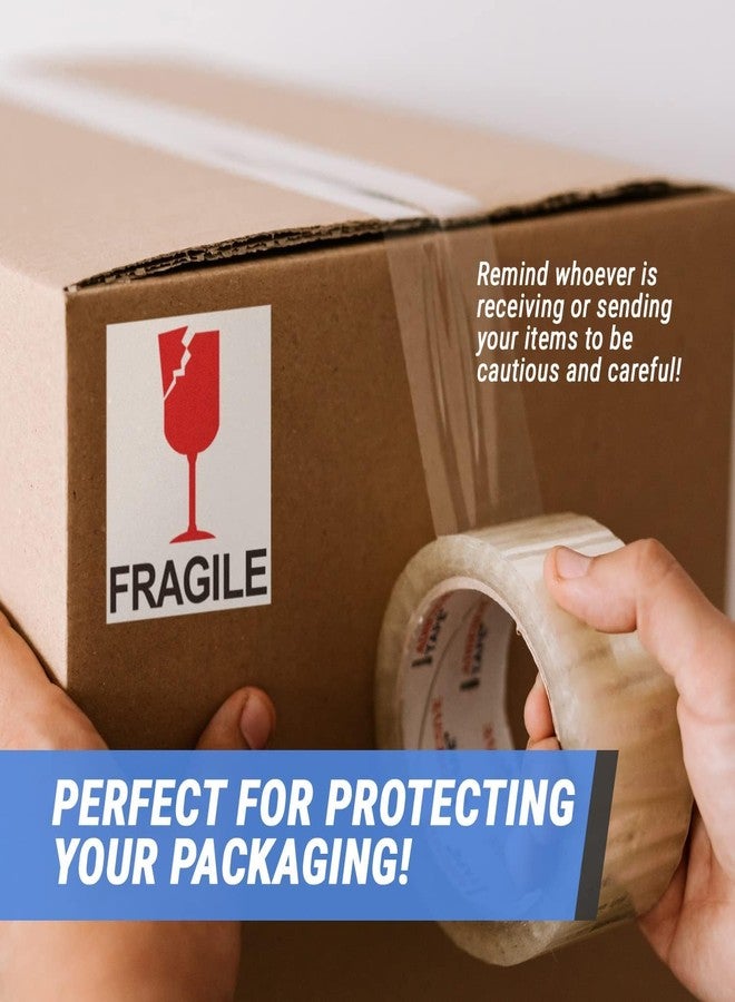 FirstTry Fragile with Broken Glass Stickers I Rectangular Strong Adhesive Labels I for Shipping Moving Safe Handling Label Warning Caution Sticker I Red, White I 3X4 Inch - Pack of 200 - Image 5