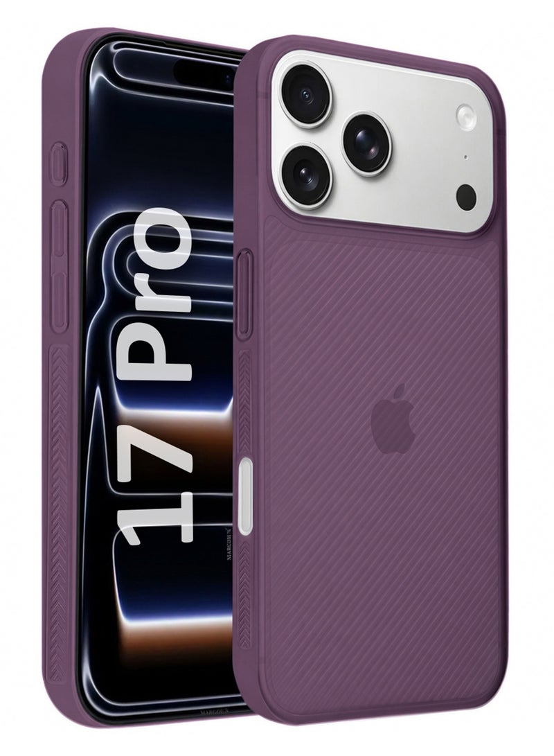 Case Cover for iPhone 17 Pro , Air Skin Line Design Back Cover, Sturdy Durable Ultra-Thin Case, Drop Protection Cover - Purple - Image 2