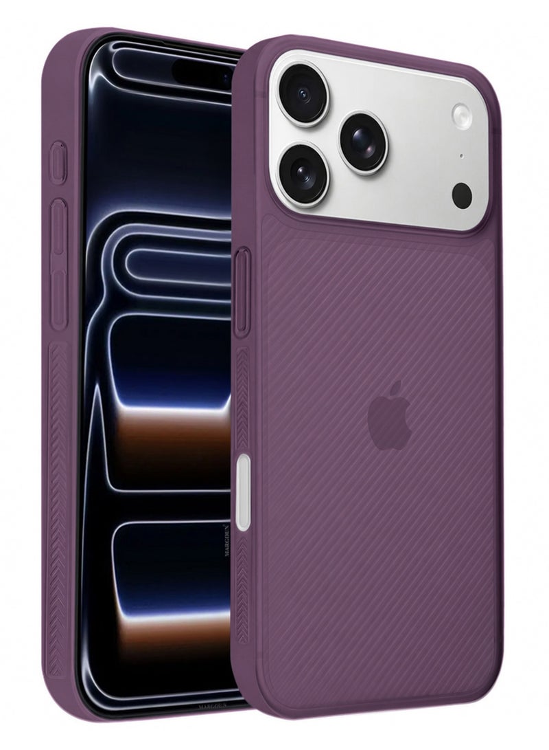 Case Cover for iPhone 17 Pro , Air Skin Line Design Back Cover, Sturdy Durable Ultra-Thin Case, Drop Protection Cover - Purple - Image 3