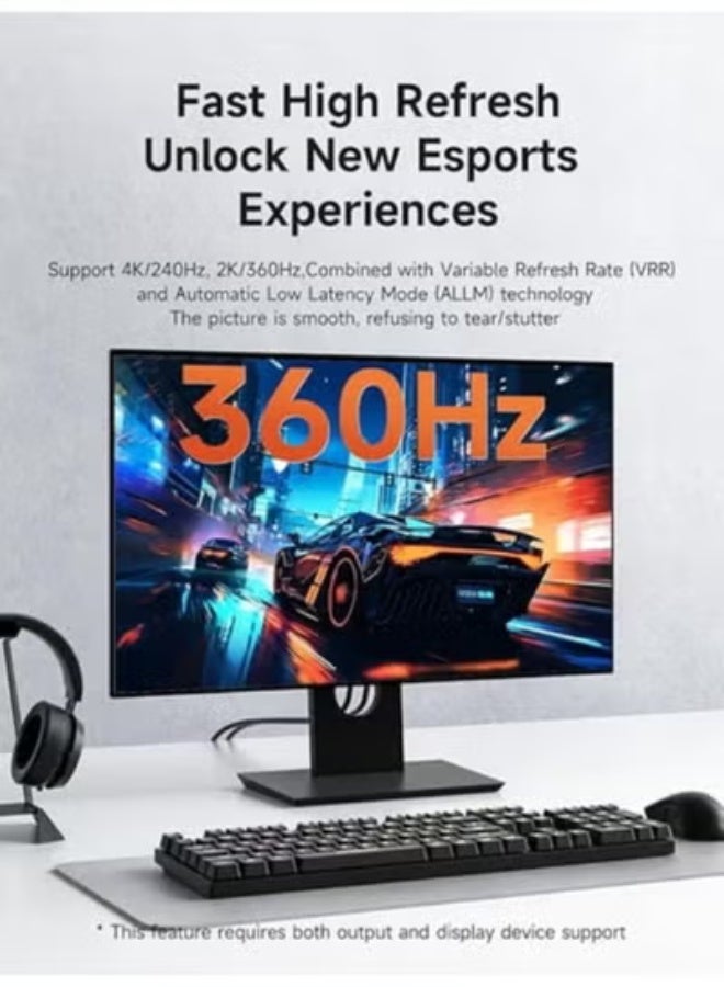 USB-C to DisplayPort 1.4 Cable – Lightweight & High-Speed 8K@60Hz Video Output – Durable & Easy-to-Use for Daily Use - Image 3