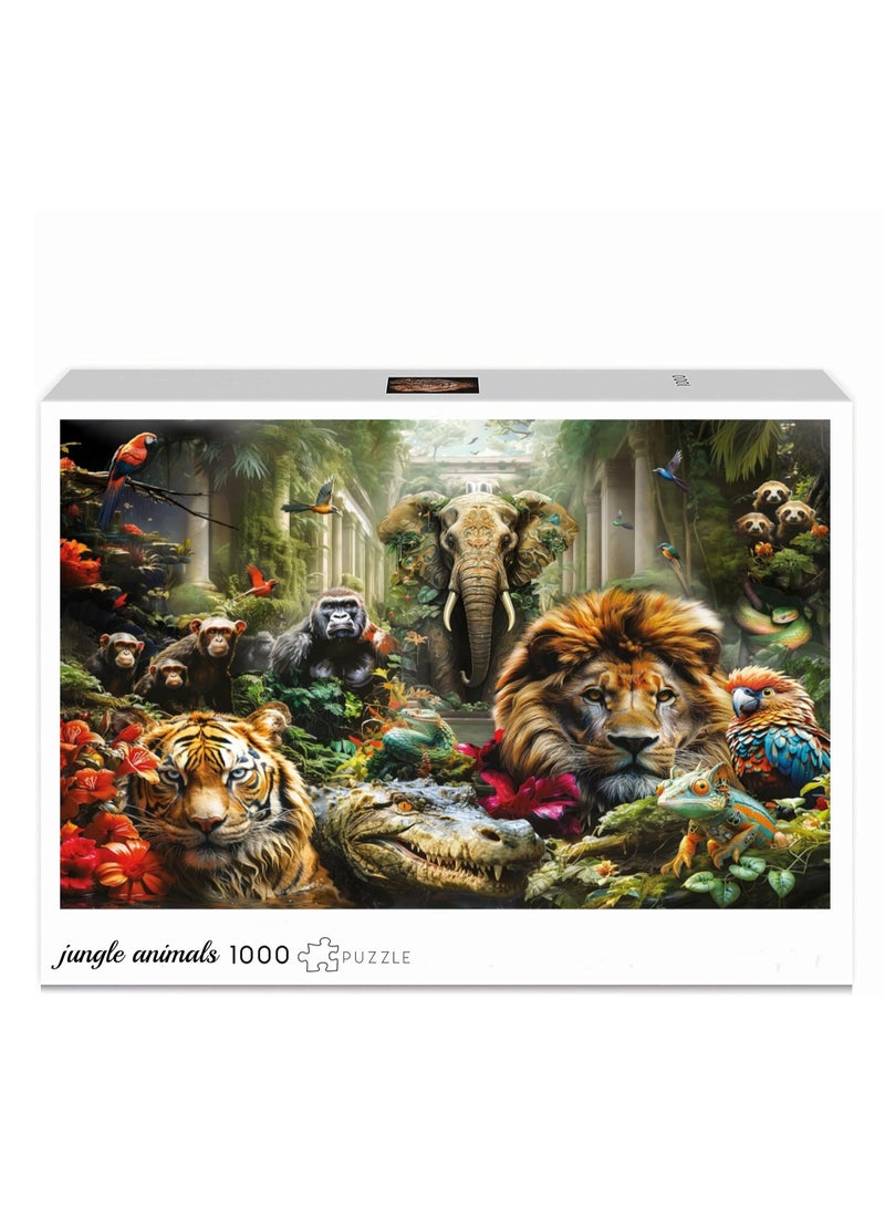 Anna 1000-Piece Jungle Animal Mystery Puzzle - Fun and Challenging Brain Teaser - Image 2