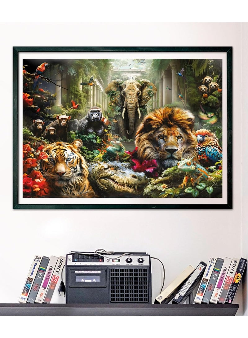 Anna 1000-Piece Jungle Animal Mystery Puzzle - Fun and Challenging Brain Teaser - Image 4