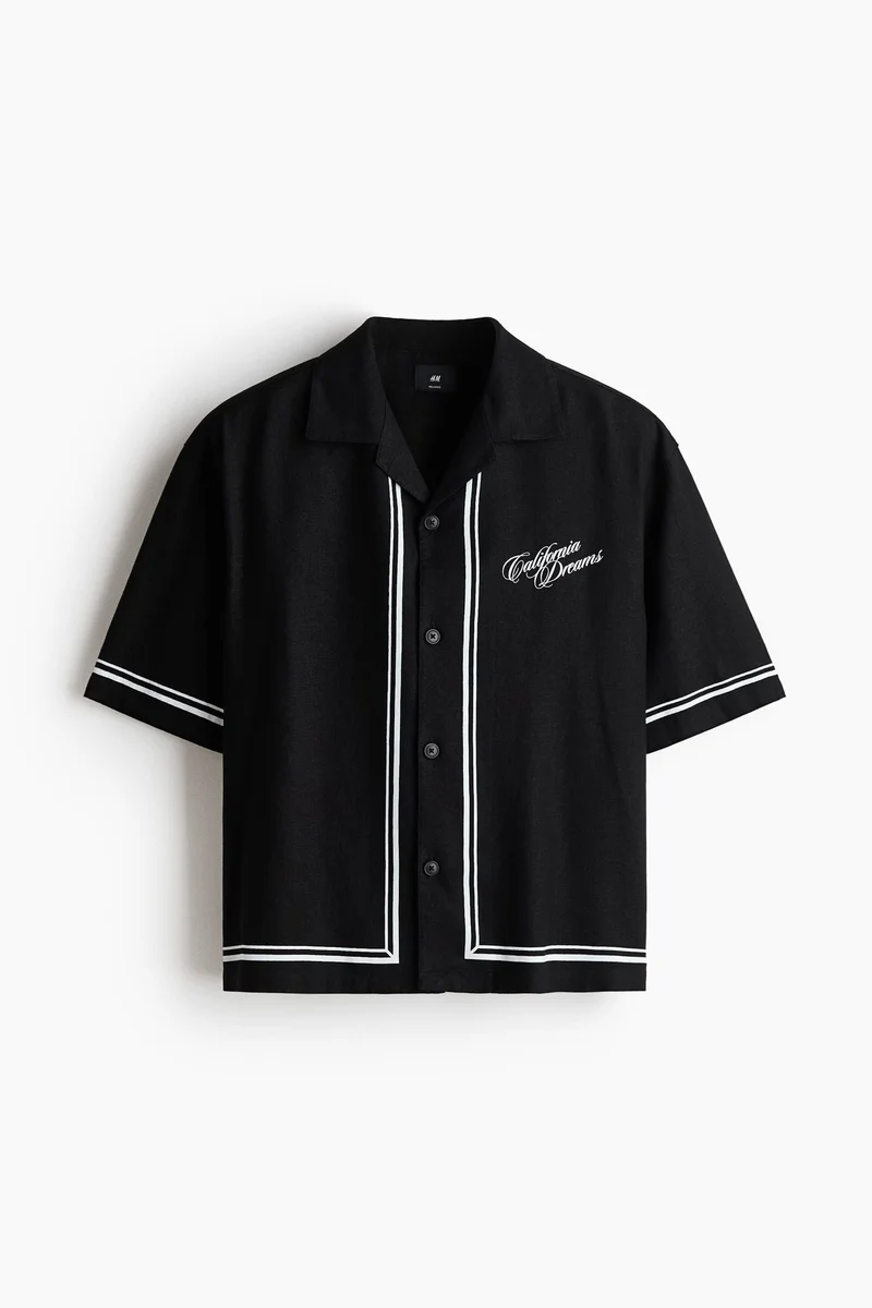 H&M Relaxed Fit Printed resort shirt