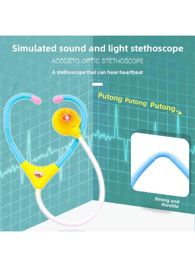 Doctor Small Toy Set Medical Kit Injection Nurse Boys Girls Children Stethoscope Baby-Color:50 Pieces Of Medical Equipment Set Standard Version (with 4 Sound And Light) 【blue】】 - Image 4