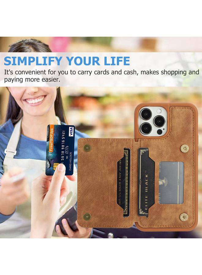 Zaboon Case For iPhone 13 Pro Dream Magnetic Back Cover Card Wallet Phone Case - Image 3