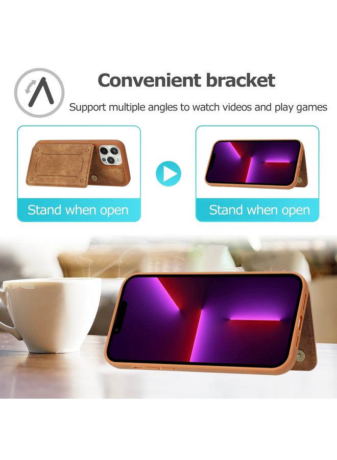 Zaboon Case For iPhone 13 Pro Dream Magnetic Back Cover Card Wallet Phone Case - Image 4