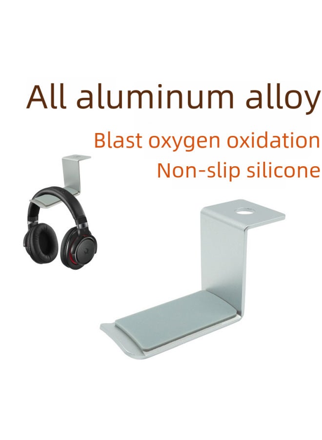 Aluminum Alloy Headset Bracket Hanger Multi-functional Office Storage Creative Non-slip Silicone Rotating Earpiece Rack - Image 2