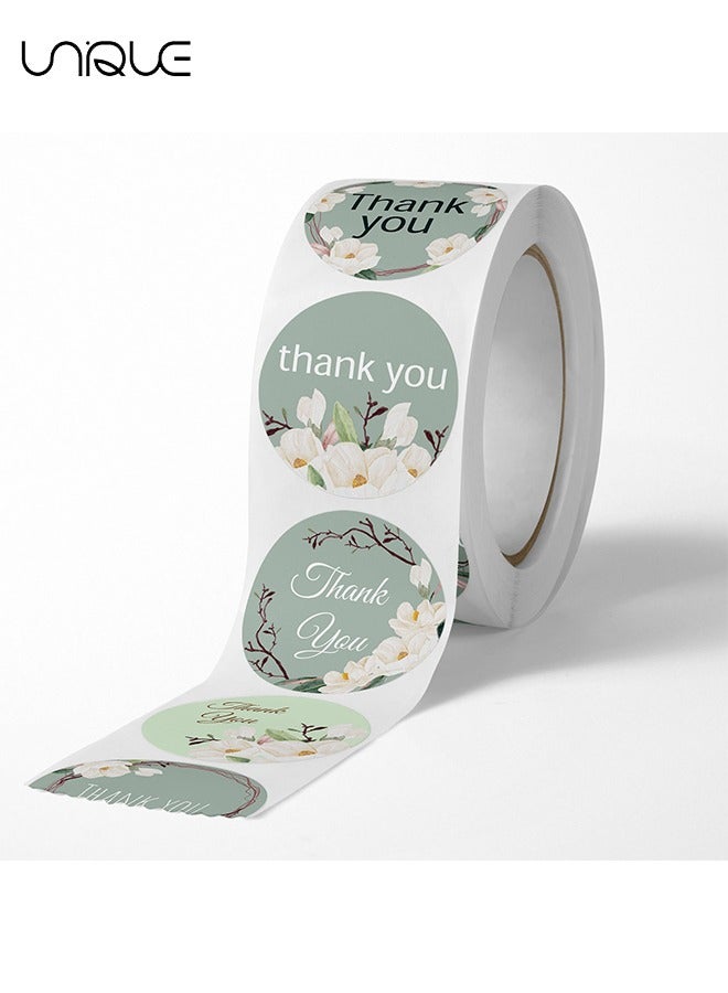 يونيك 500 قطعة ملصقات شكرا لك - ملصقات شكرا لك مستديرة ملصقات شكرا - ملصق ختم مغلف للوازم الديكور لتغليف المتجر - 1 بوصة - Image 2