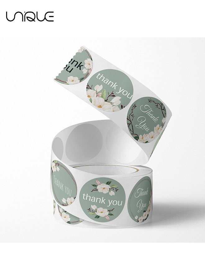 يونيك 500 قطعة ملصقات شكرا لك - ملصقات شكرا لك مستديرة ملصقات شكرا - ملصق ختم مغلف للوازم الديكور لتغليف المتجر - 1 بوصة - Image 3