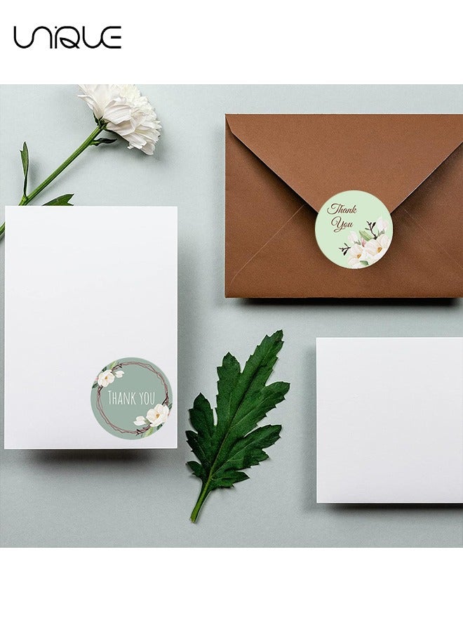 يونيك 500 قطعة ملصقات شكرا لك - ملصقات شكرا لك مستديرة ملصقات شكرا - ملصق ختم مغلف للوازم الديكور لتغليف المتجر - 1 بوصة - Image 5