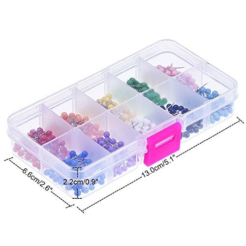 Outus Map Pins – Plastic Head with Steel Point, 1/8 Inches, Pack of 500 - Image 5