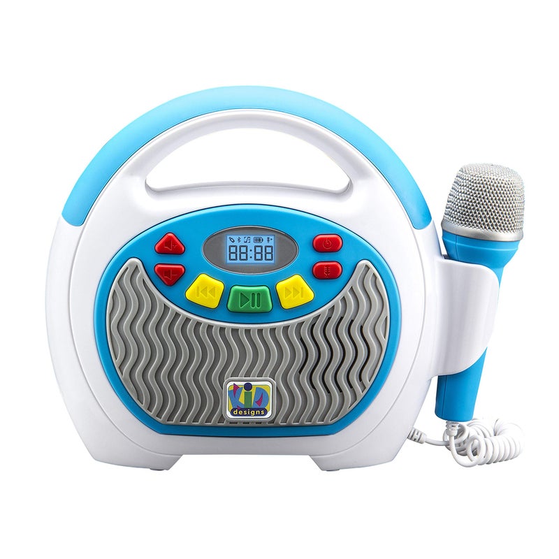 eKids Mother Goose Club Karaoke Machine for Kids with Microphone and Built-in Nursery Rhymes - Image 1