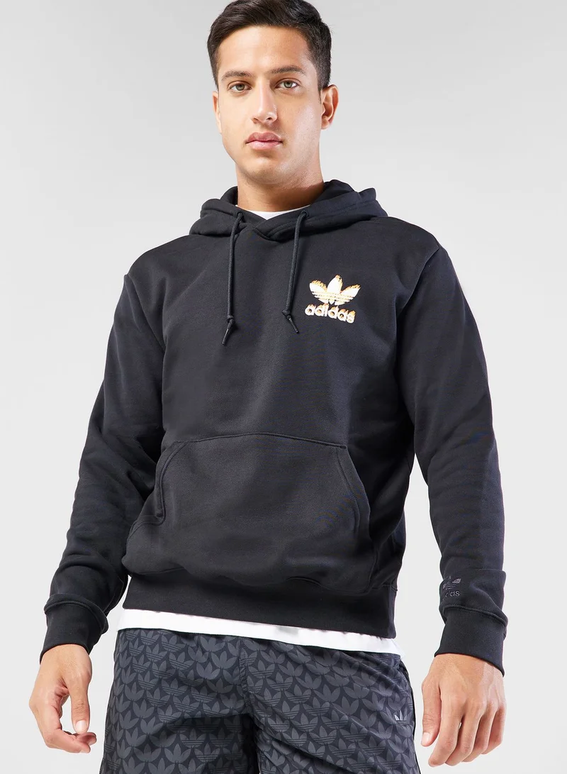 adidas Originals Graphics Fire Trefoil Hoodie