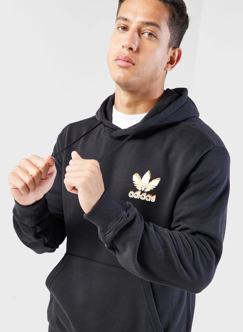 adidas Originals Graphics Fire Trefoil Hoodie