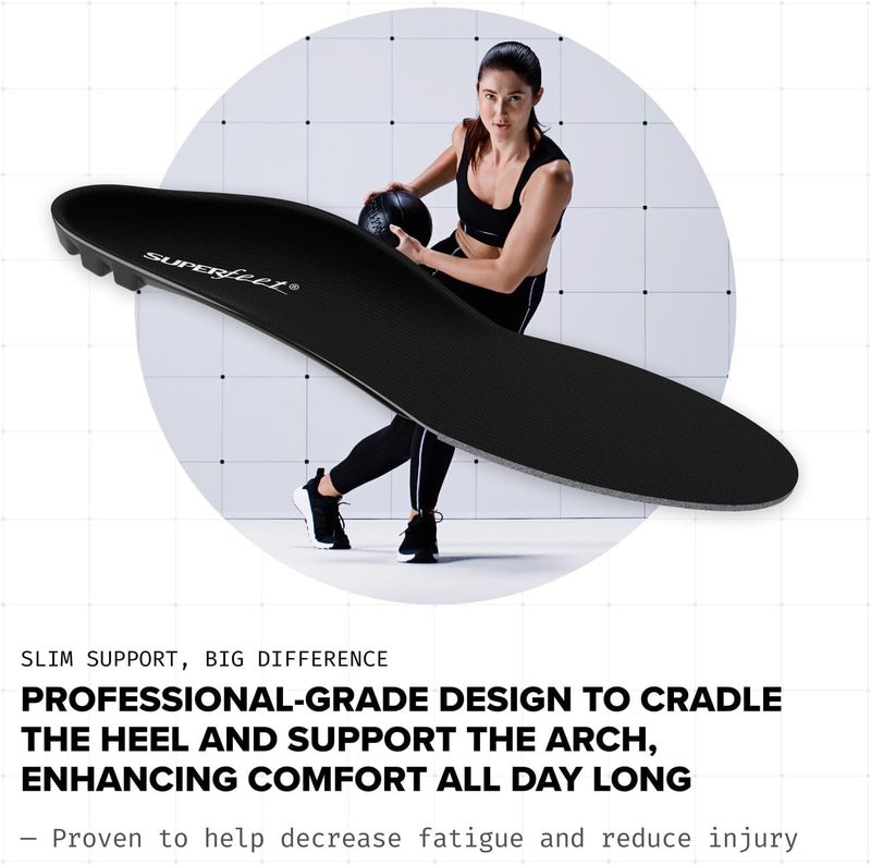 Superfeet All-Purpose Support Low Arch Insoles - Trim-To-Fit Orthotic Shoe Inserts for Thin, Tight Shoes - Professional Grade - Image 5