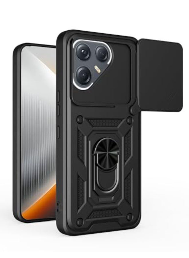 عام غطاء متوافق مع تكنو بوفا 7 أولترا 5G، مزود بغطاء منزلق لحماية عدسة الكاميرا، متوافق مع هاتف تكنو بوفا 7 أولترا 5G طراز LJ9. - Image 1