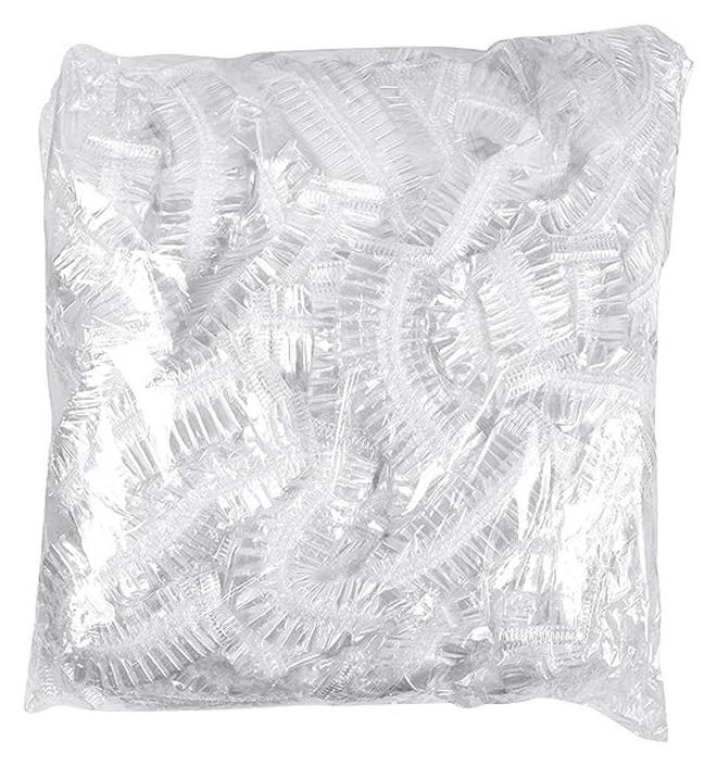 ORiTi 100Pcs Shower Cap Disposable Larer Cap for Women and Men Women Spa Travel Home Use Hotel and Hair Salon Portable Travel Shower Cap