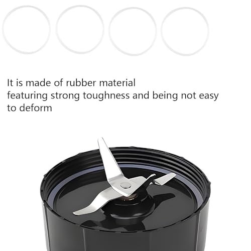 TWZKXC 8 Pcs Seal White Ring, Rubber Gasket Replacement O-Ring, for Blender Replacement Sealing, Compatible with MB1001, Blender Cross Blade, 250W - Image 3
