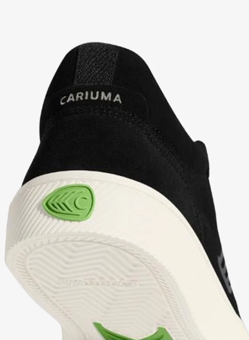 Cariuma  VALLELY Black Suede Steel Grey Logo Sneaker  | Best Price UAE