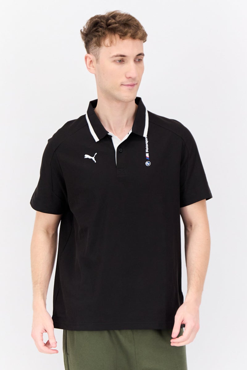 Puma x BMW Motorsport Men Sportswear Fit Outdoor polo Shirt, Black - Image 1