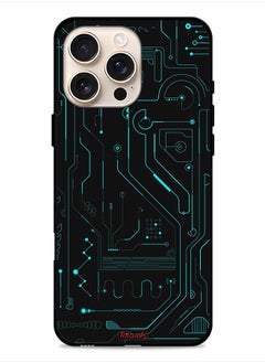 Apple iPhone 16 Pro Max Protective Case Cover Digital Art Circuits Minimalism Multiple Display
