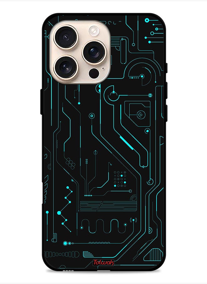 Tolwak - Apple iPhone 16 Pro Max Protective Case Cover Digital Art Circuits Minimalism Multiple Display - Image 1