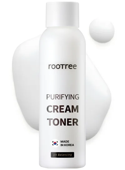 rootree Phyto ground Purifying Cream Toner - Korean Skin Care, Deep Moistruising and Nourishing,  Face Care, Vegan & Cruelty Free