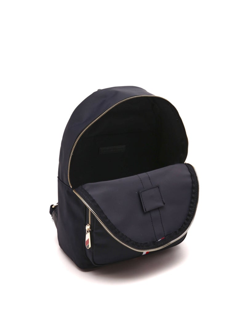 Tommy Hilfiger Denim حقيبة ظهر مدرسية تومي هيلفيغر، حقيبة ظهر كاجوال متعددة الأقسام للنساء، لون أسود - Image 5