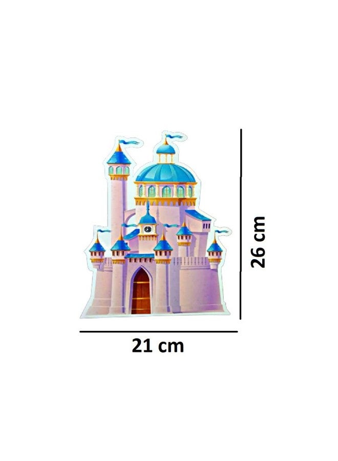 FI - FLICK IN FI - FLICK IN 49 pcs 1st Birthday Decoration for Girls Car Castle Cutouts Metallic Balloons Princess First Birthday Decorations Girl Number 1 Foil Balloon (Pack of 49, Pink)  - Image 4