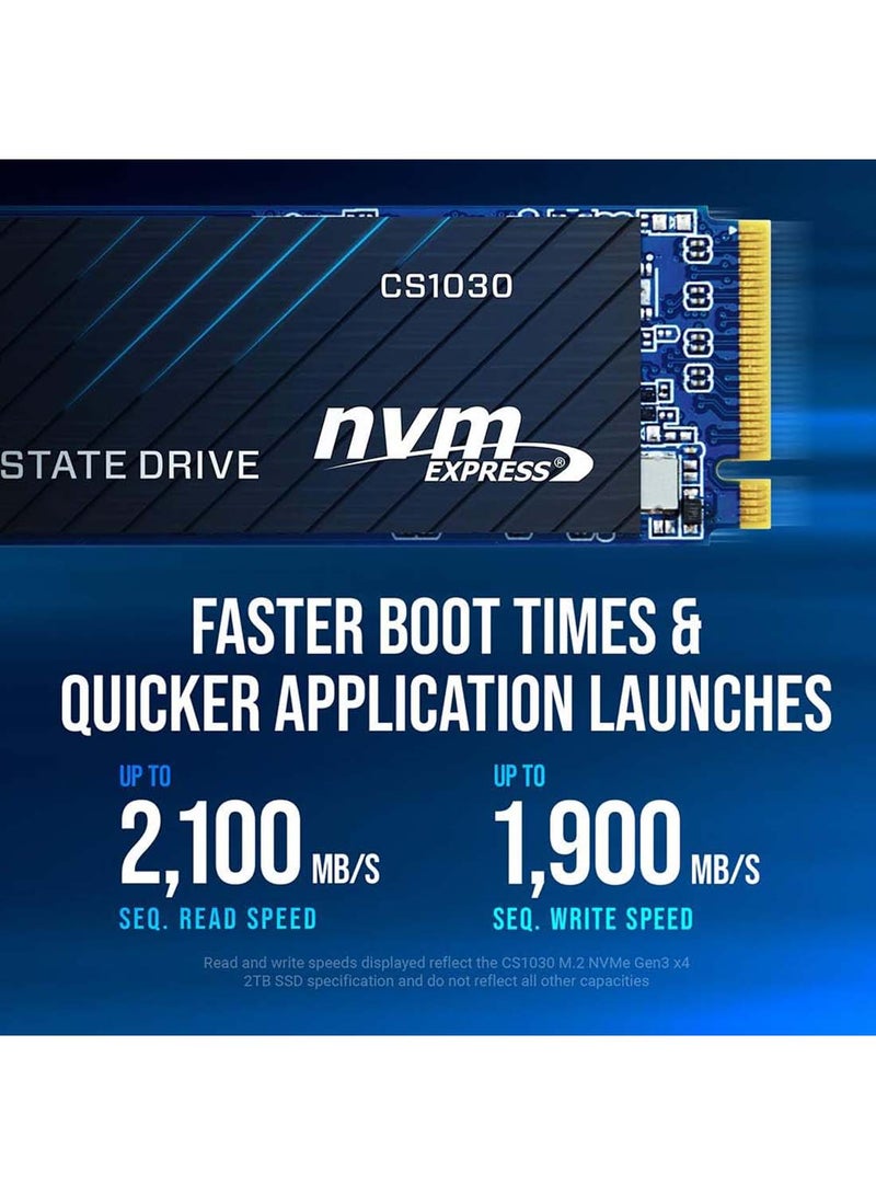 بي إن واي قرص صلب داخلي SSD بسعة 250GB M.2 NVMe PCIe Gen3 x4 - M280CS1030-250-RB - Image 3