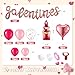 Miniinflat 108 Pcs Galentines Day Decorations Set Latex and Confetti Galentines Balloon Arch Foil Heart and Lipstick Balloons for Valentines Day Supplies - Image 4