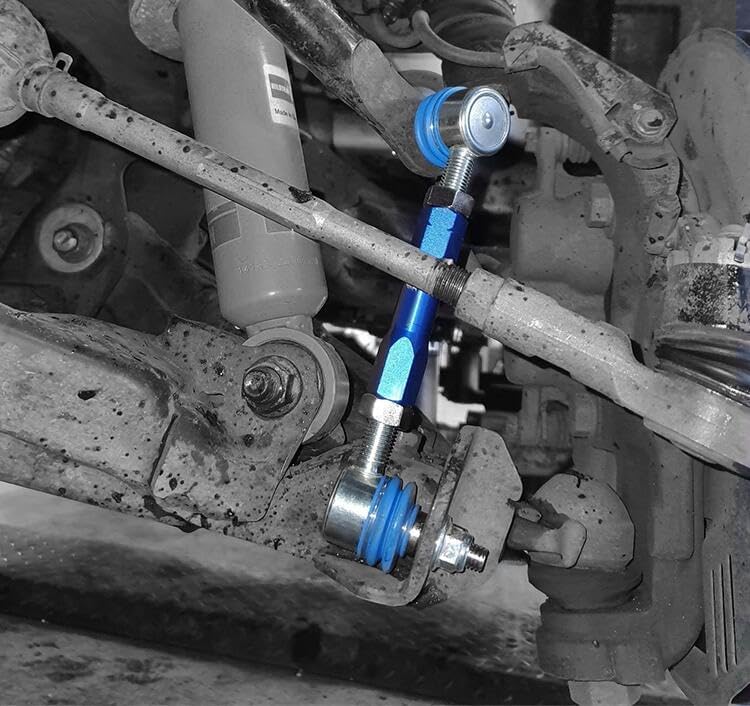 JS SUPER WORK 7.5-9.9' Adjustable Front Stabilizer Bar Link Kit Fit for Toyota 4Runner/FJ CRUISER/HILUX/FORTUNER/LAND CRUISER PRADO 150 120 /Lexus GX470, 2“ Lift Replacement Parts M12 Sway Bar Link | Modification,gx470 front sway bar - Image 4