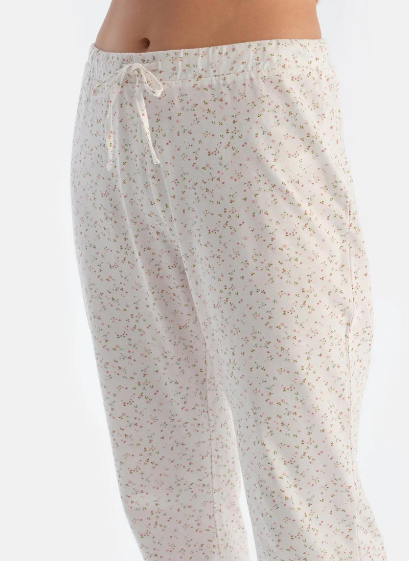 dagi 2 Pack Floral Print Trousers Supreme Mid Rise Sleepwear