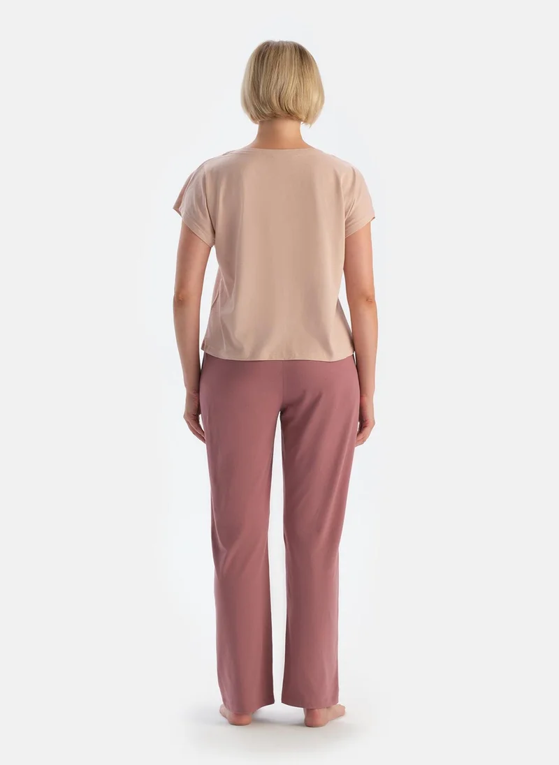 dagi 2 Pack Floral Print Trousers Supreme Mid Rise Sleepwear
