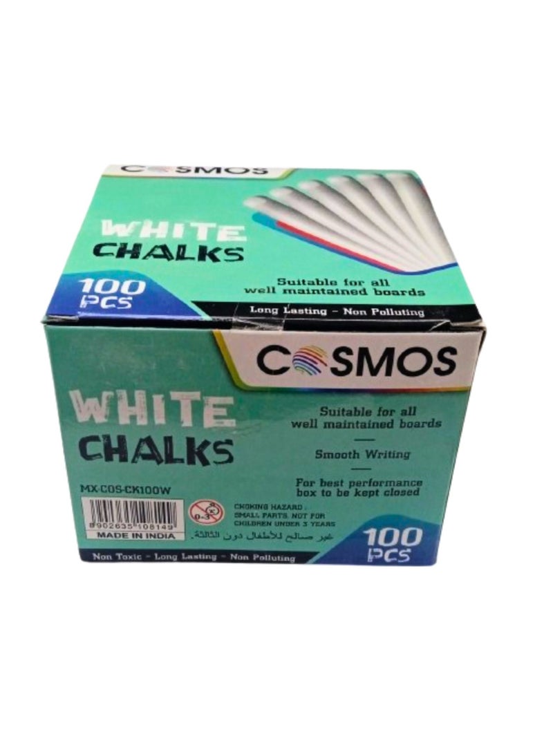 COSMOS Colored & White Chalks ( 100 pieces/bx) - Image 2