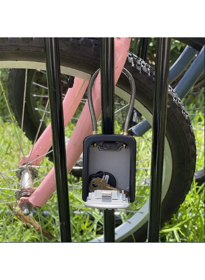 Waterproof Key Lock Box 4 Digit Resettable Personalized Code Weatherproof Design 1 Quantity - Image 3