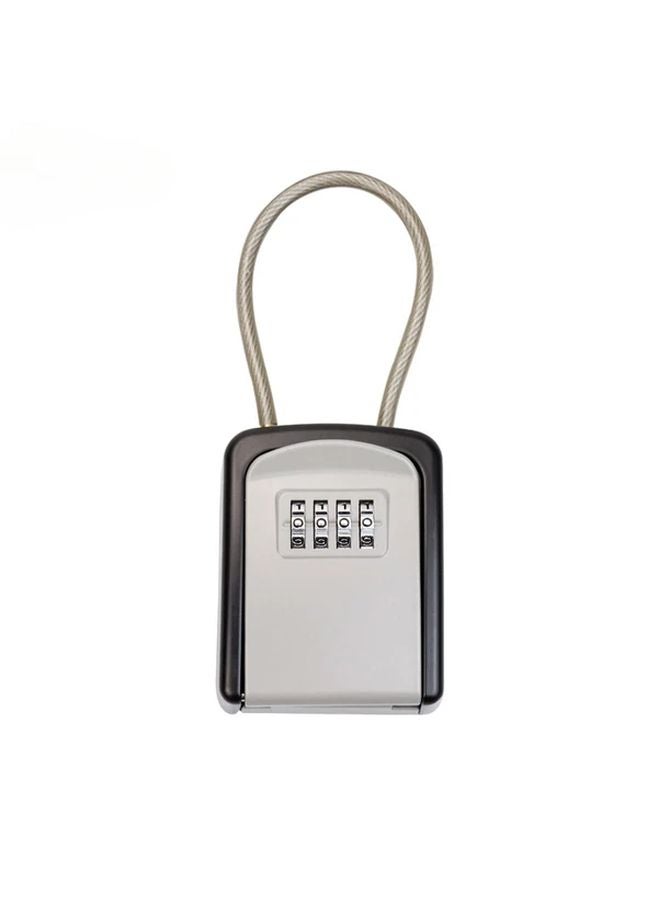 Waterproof Key Lock Box 4 Digit Resettable Personalized Code Weatherproof Design 1 Quantity - Image 1