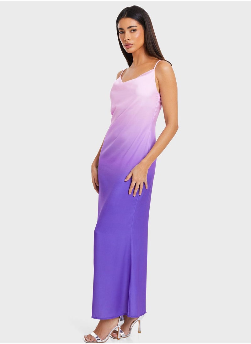 QUIZ Ombre Maxi Dress  - Image 5