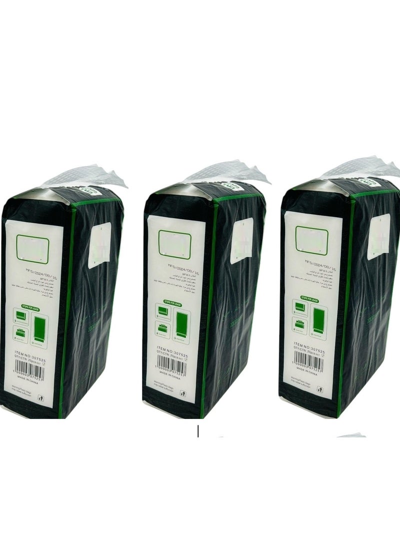 مناديل ورقية مكونة من 4 طبقات للتعليق على الحائط للمنزل والمكتب والحمام، تحتوي كل عبوة على 1200 منديل (3 حبات)