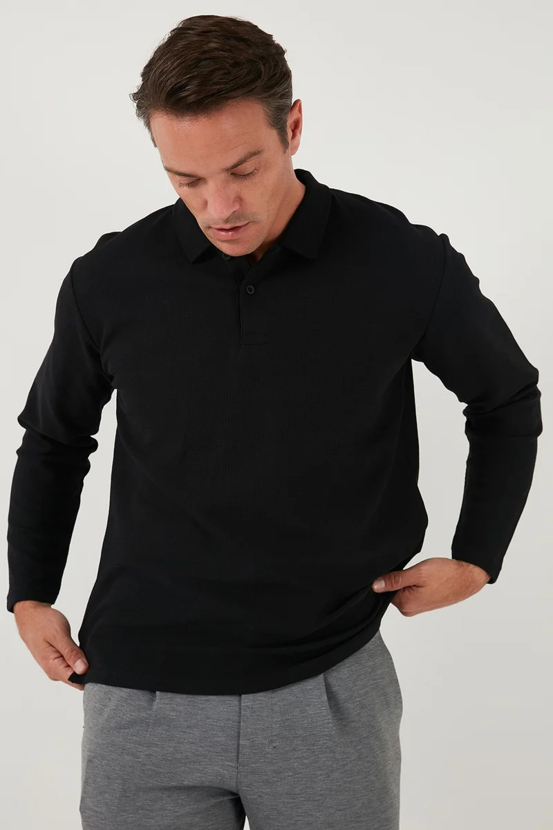Buratti Cotton Regular Fit Polo Neck Sweat Men's Sweat 5905715