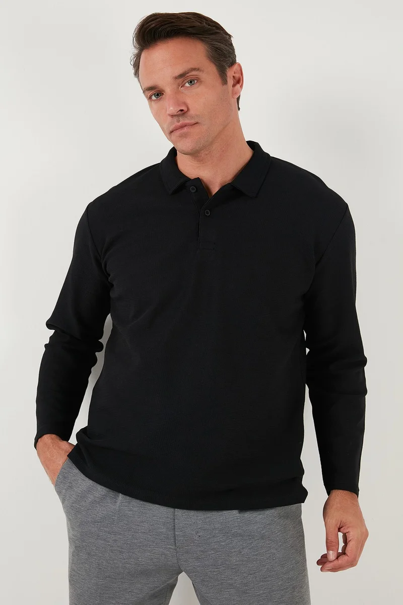 Buratti Cotton Regular Fit Polo Neck Sweat Men's Sweat 5905715