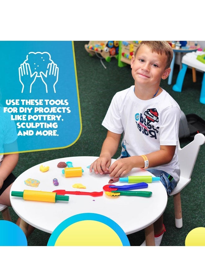 Clay and Play Dough Tools Six Piece Set - Ages 3 & Up  (6pcs) - Image 5
