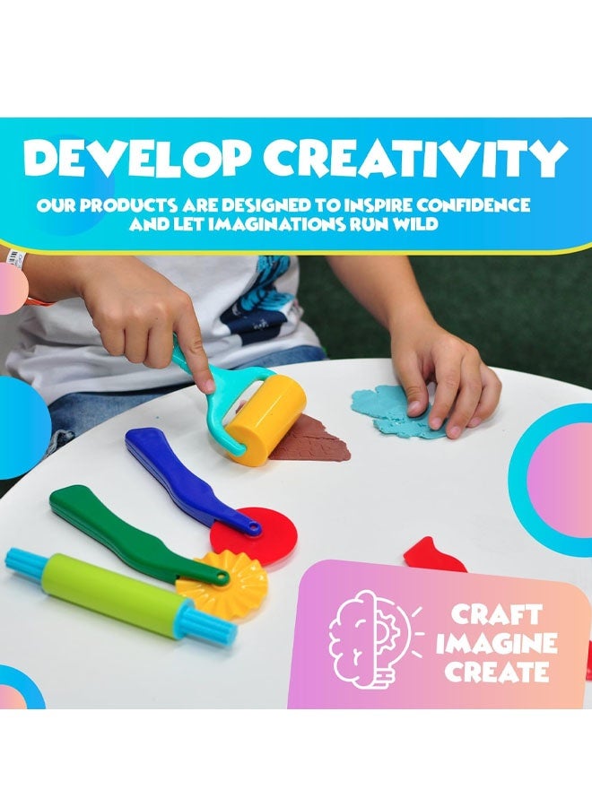 Clay and Play Dough Tools Six Piece Set - Ages 3 & Up  (6pcs) - Image 3